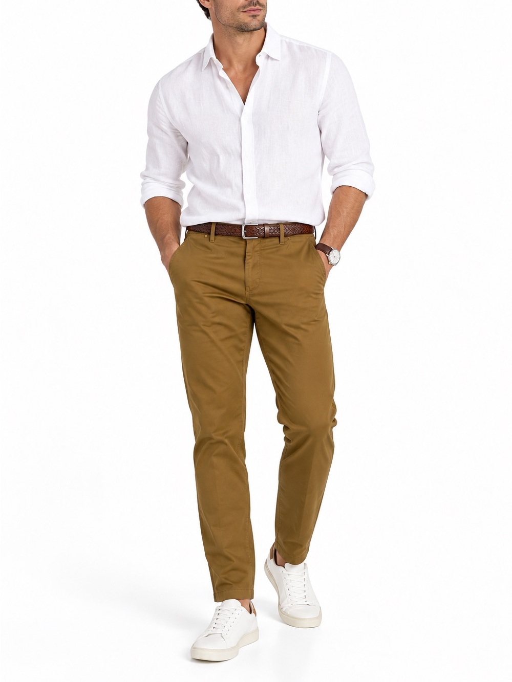 Scotch & Soda Mott Super Slim Fit Chino Pants Camel 32x32